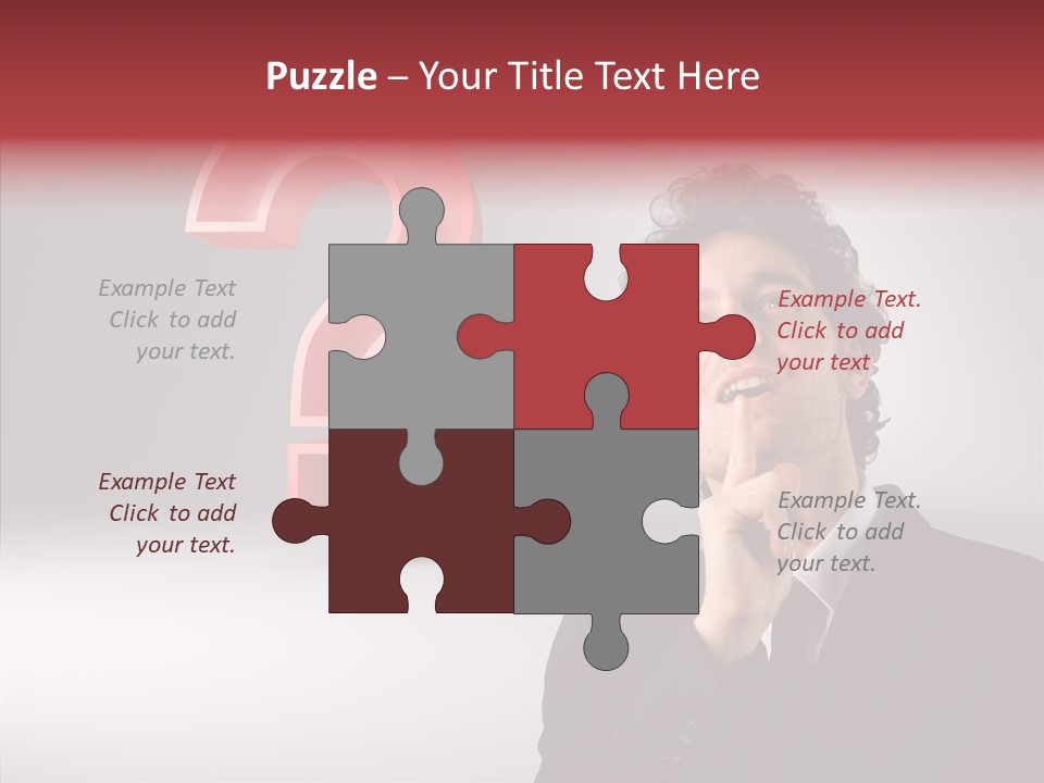 Portrait Man Business PowerPoint Template