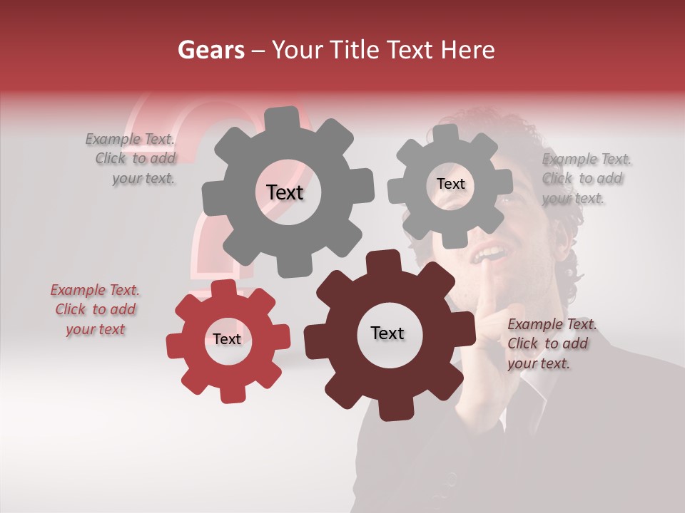 Portrait Man Business PowerPoint Template