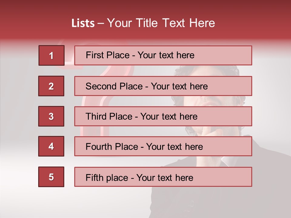 Portrait Man Business PowerPoint Template