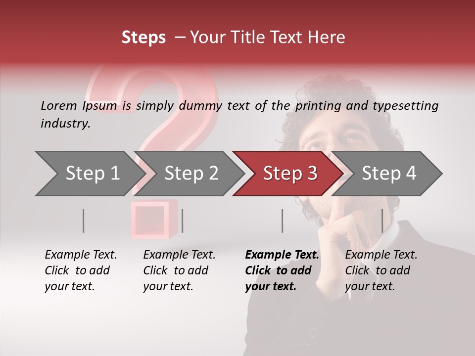 Portrait Man Business PowerPoint Template