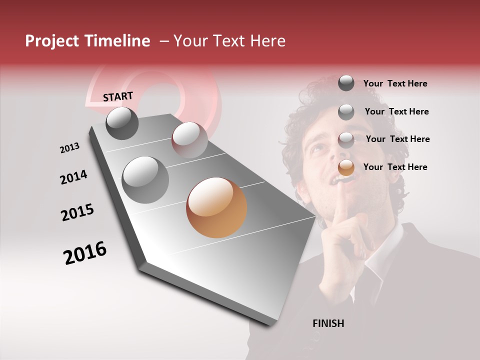 Portrait Man Business PowerPoint Template