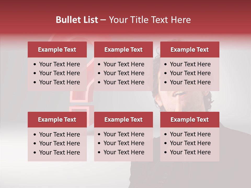 Portrait Man Business PowerPoint Template