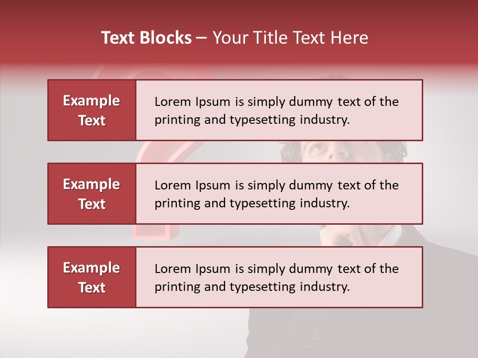 Portrait Man Business PowerPoint Template