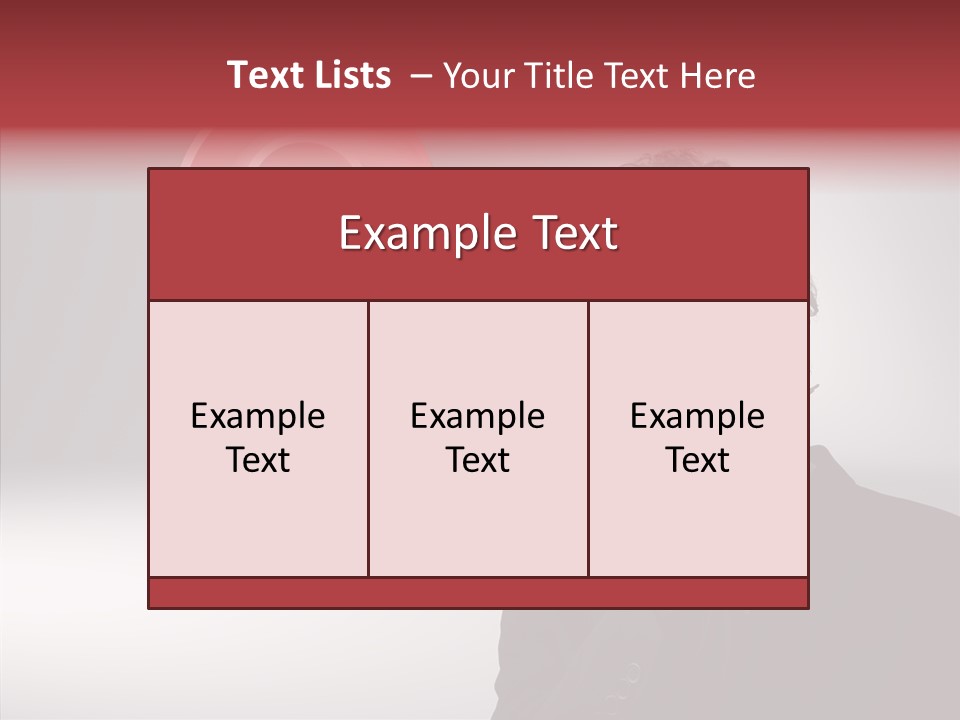Portrait Man Business PowerPoint Template