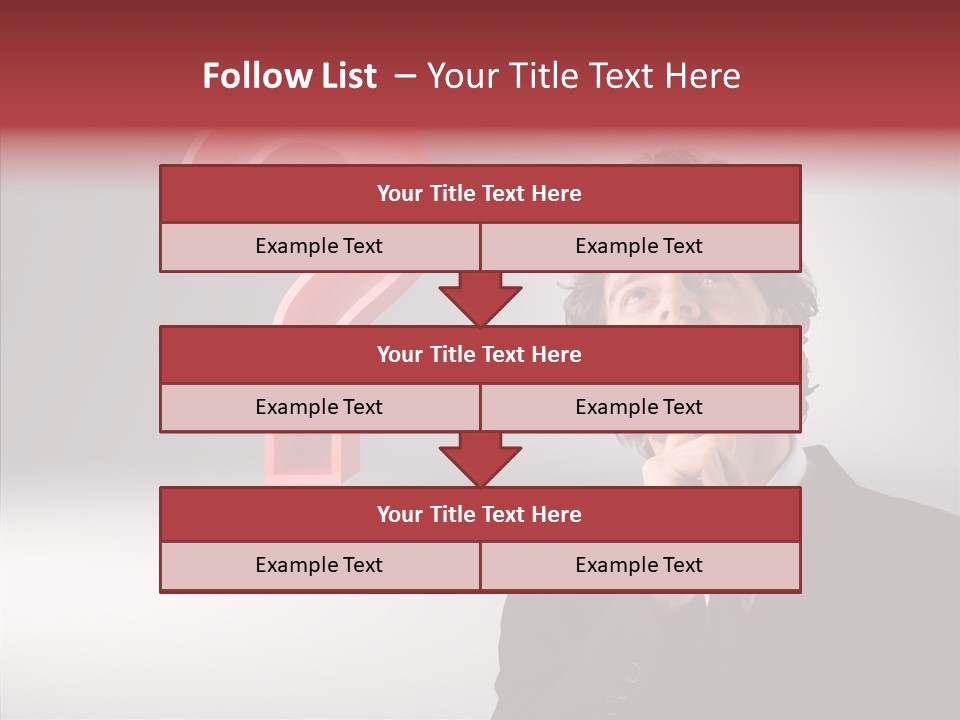 Portrait Man Business PowerPoint Template