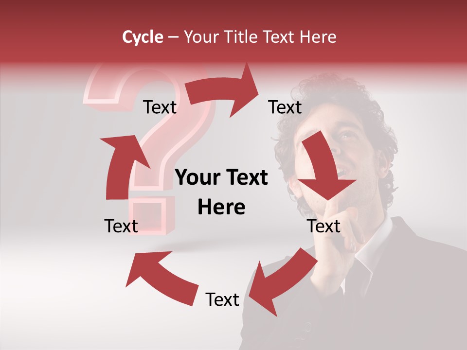 Portrait Man Business PowerPoint Template