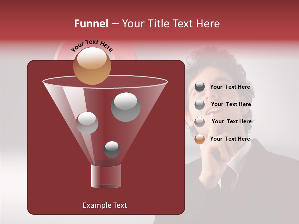 Portrait Man Business PowerPoint Template