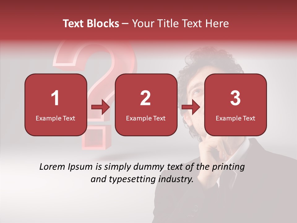Portrait Man Business PowerPoint Template