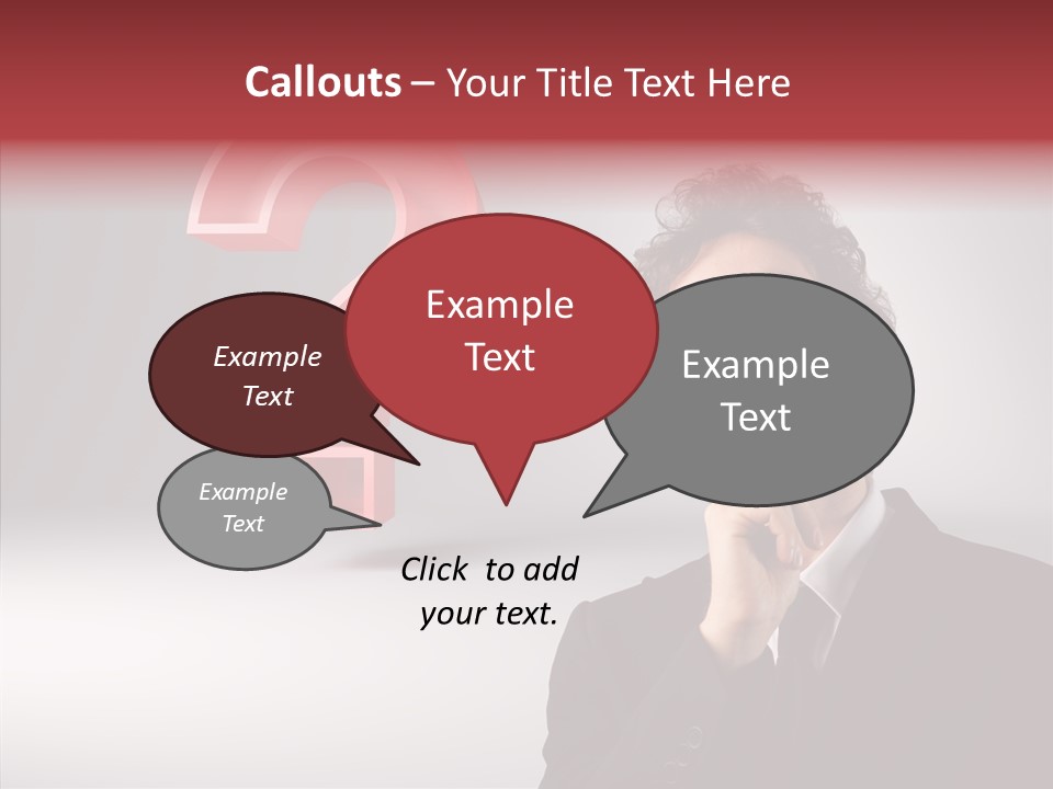 Portrait Man Business PowerPoint Template