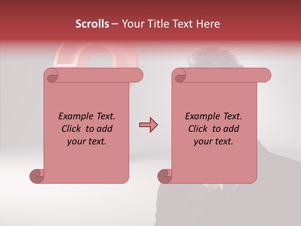 Portrait Man Business PowerPoint Template