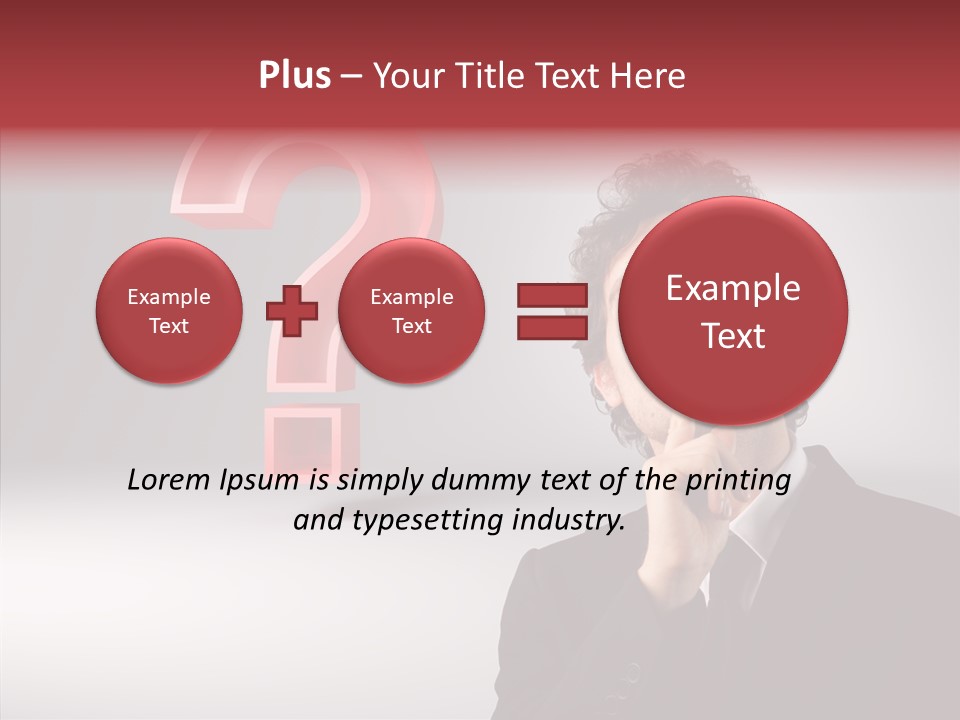 Portrait Man Business PowerPoint Template