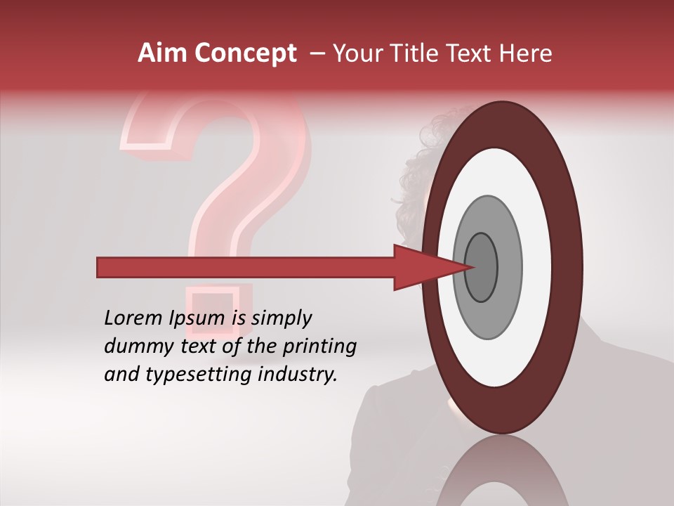 Portrait Man Business PowerPoint Template