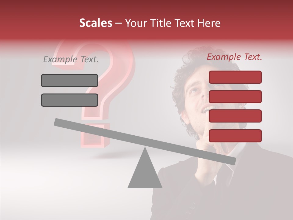Portrait Man Business PowerPoint Template