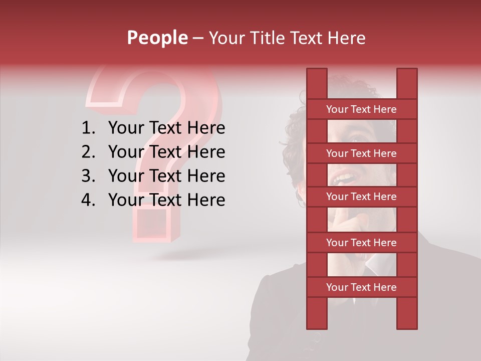 Portrait Man Business PowerPoint Template