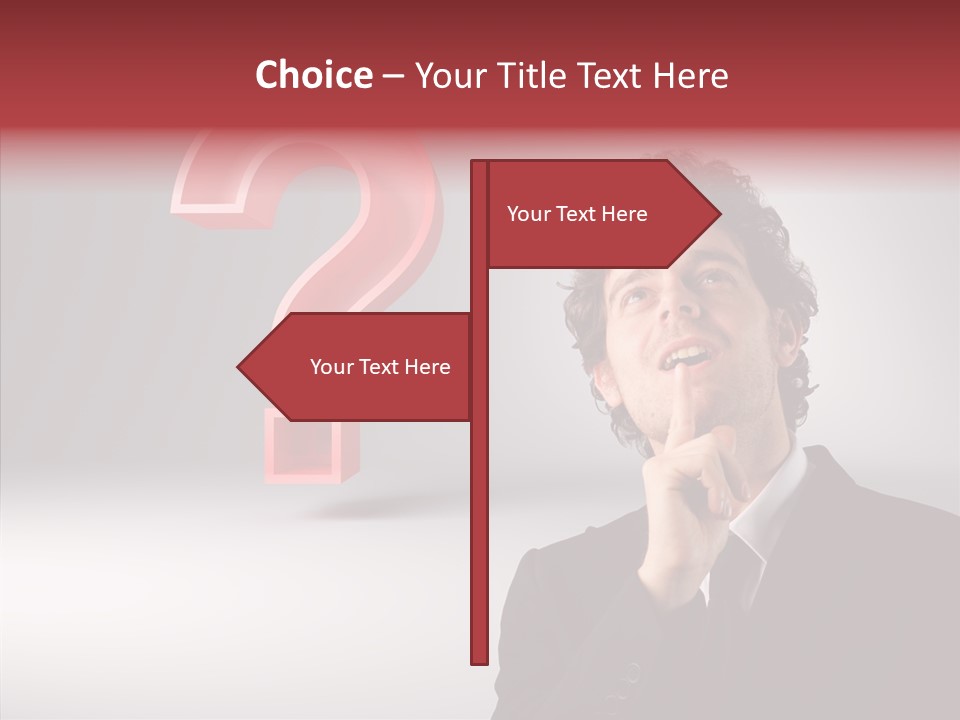 Portrait Man Business PowerPoint Template