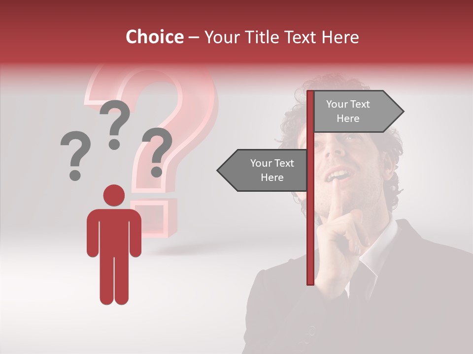 Portrait Man Business PowerPoint Template