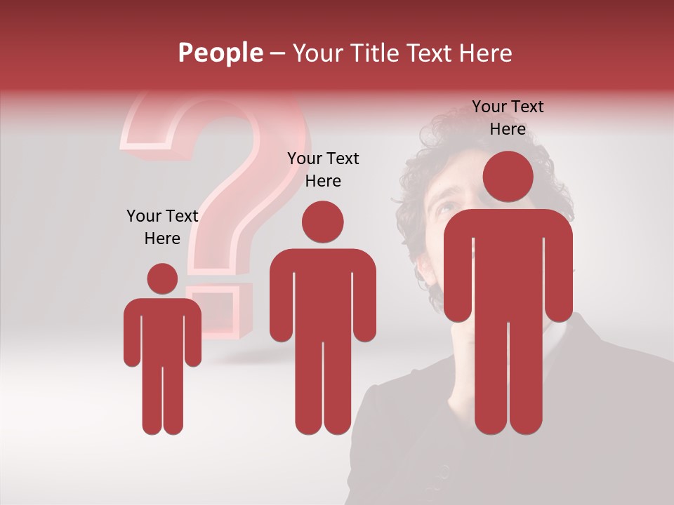 Portrait Man Business PowerPoint Template