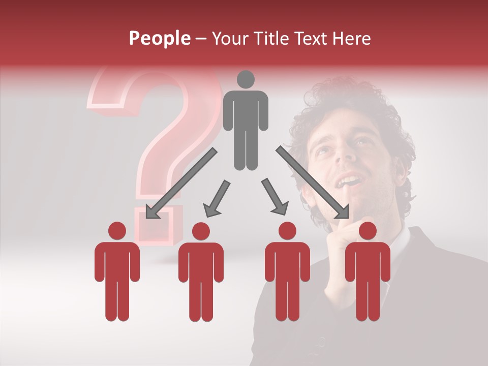 Portrait Man Business PowerPoint Template