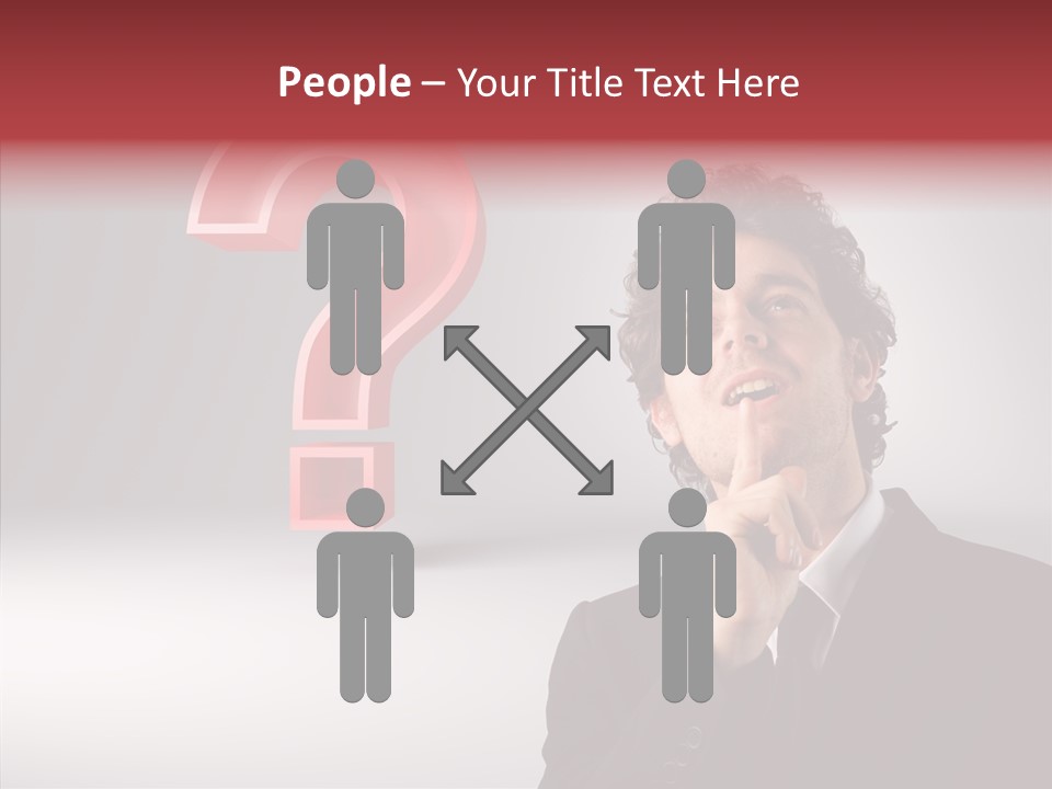 Portrait Man Business PowerPoint Template