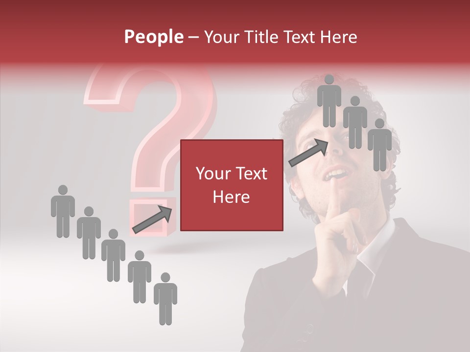 Portrait Man Business PowerPoint Template