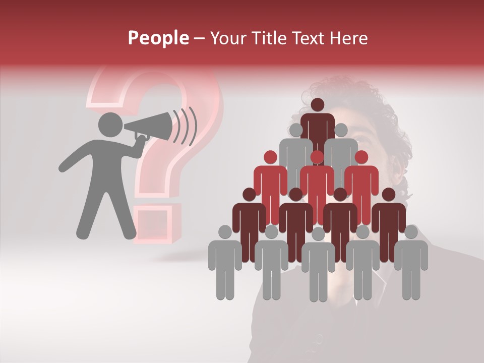 Portrait Man Business PowerPoint Template