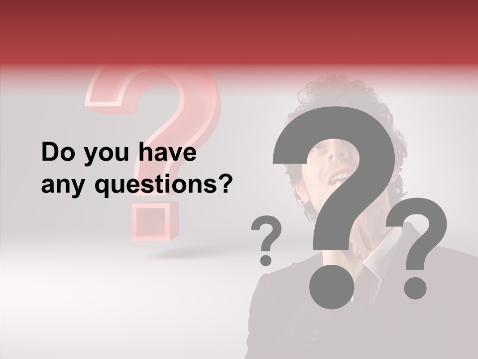 Portrait Man Business PowerPoint Template