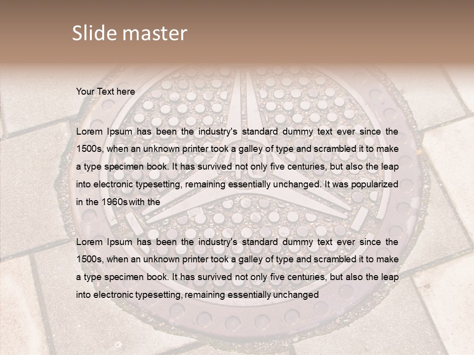 Ground Tube Human PowerPoint Template