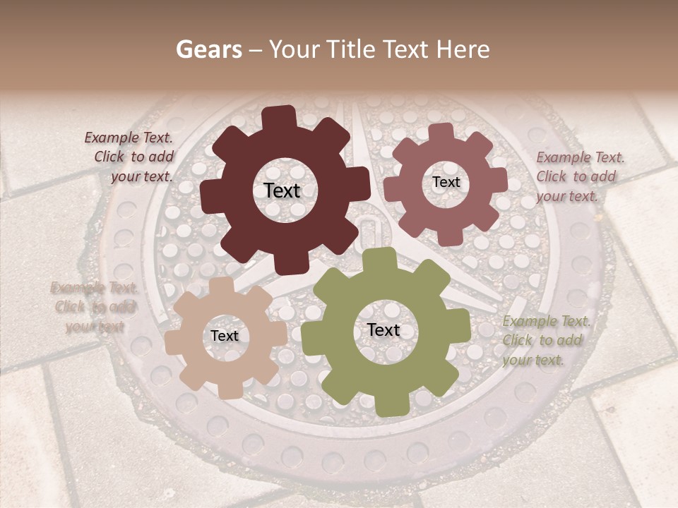 Ground Tube Human PowerPoint Template