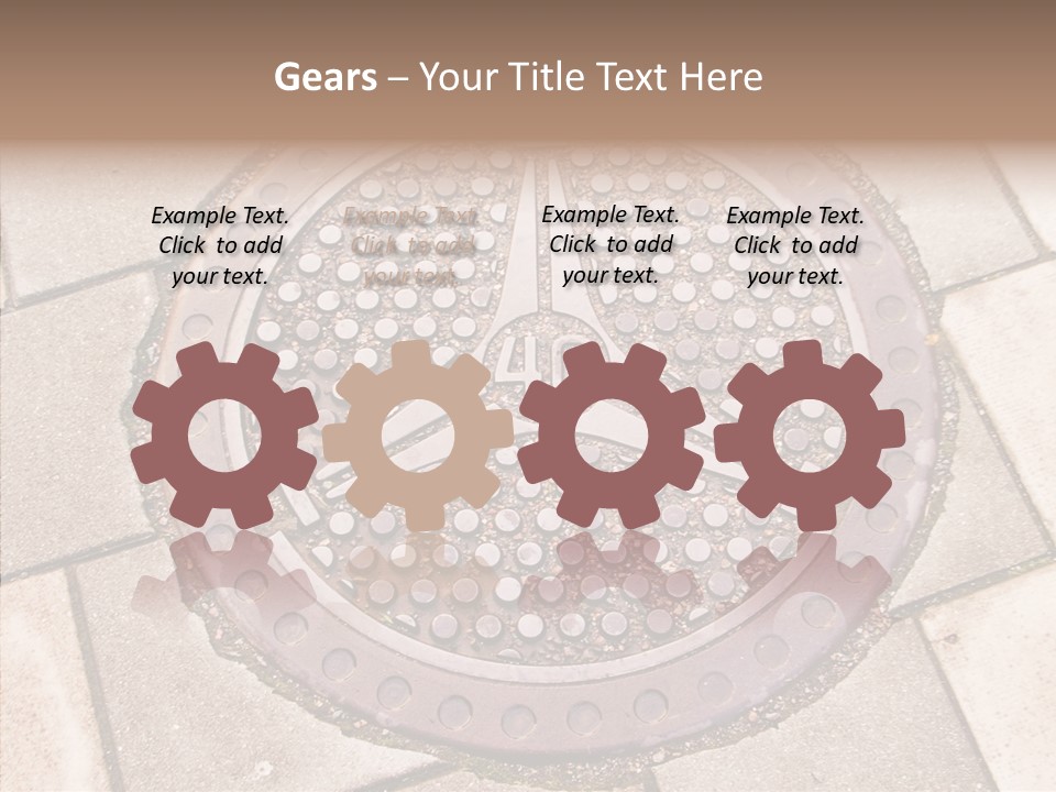 Ground Tube Human PowerPoint Template