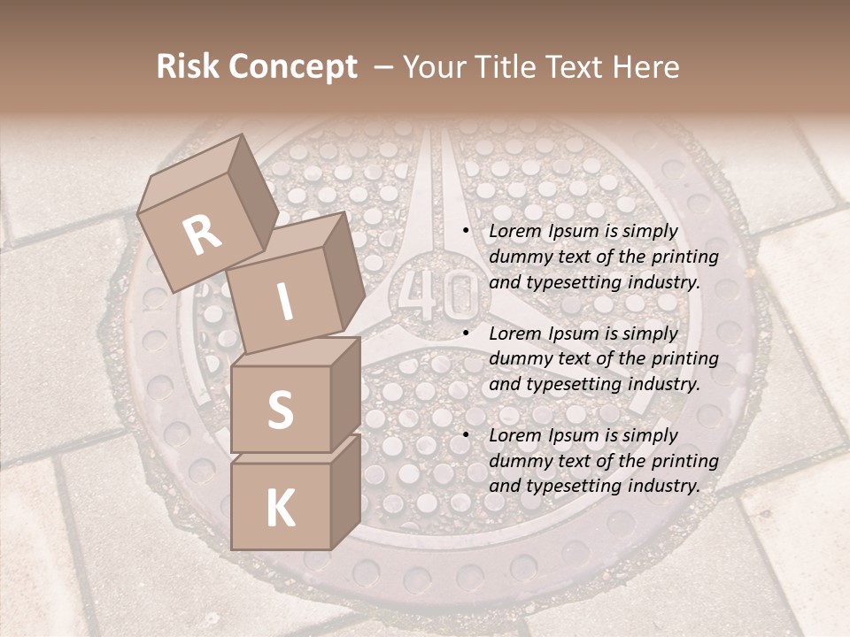 Ground Tube Human PowerPoint Template