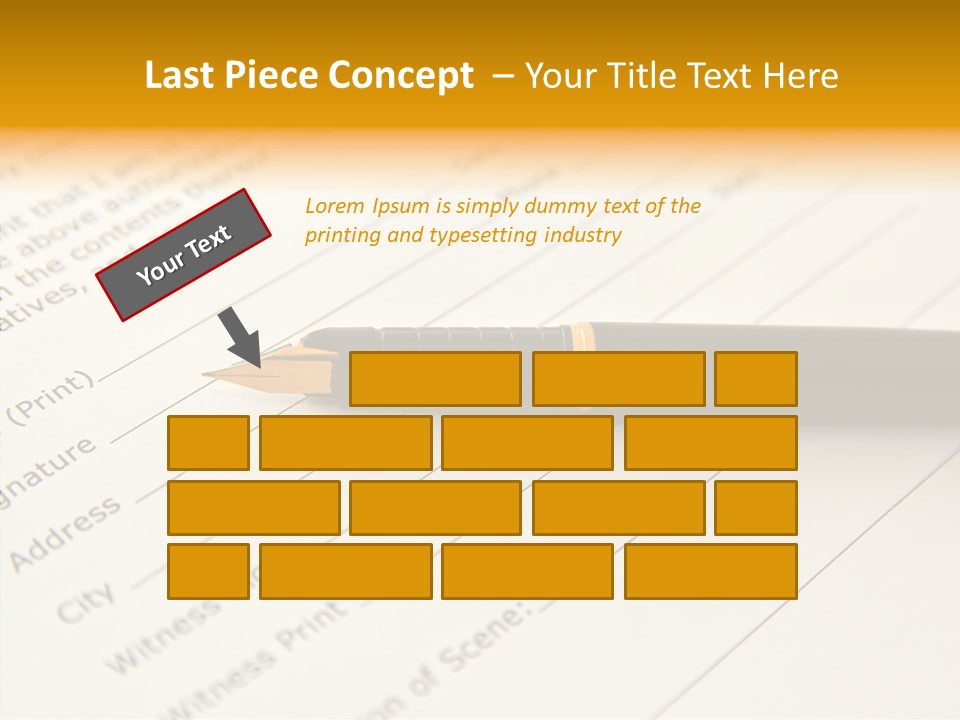 Per On Character Table PowerPoint Template