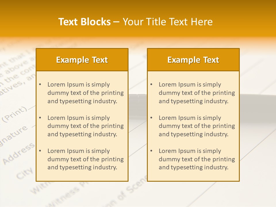 Per On Character Table PowerPoint Template