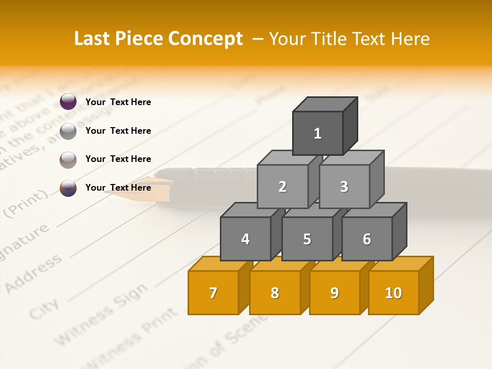Per On Character Table PowerPoint Template