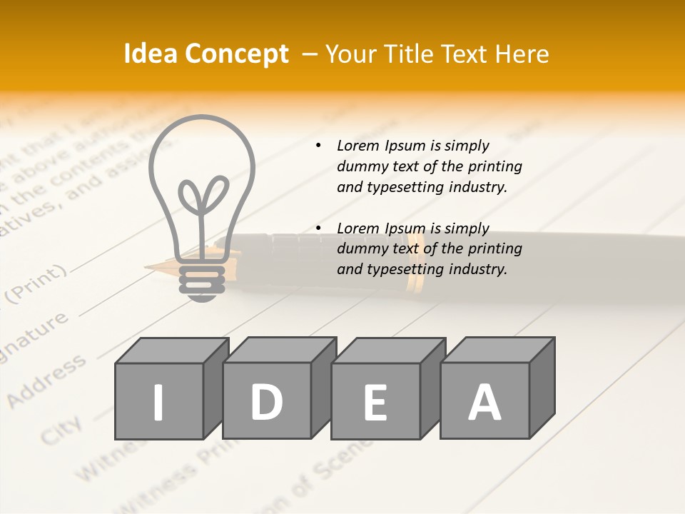 Per On Character Table PowerPoint Template