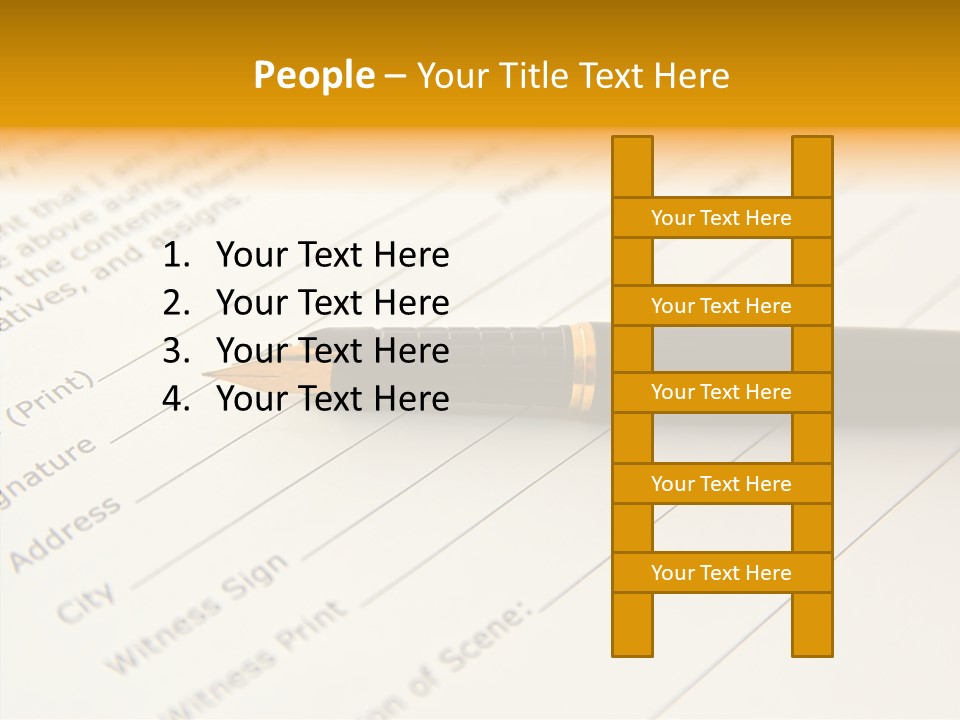 Per On Character Table PowerPoint Template