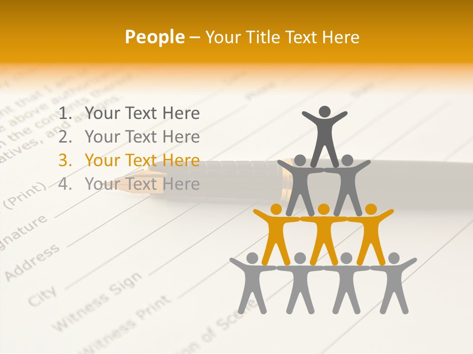 Per On Character Table PowerPoint Template