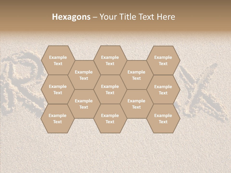 The Word Relax Written In The Sand On A Beach PowerPoint Template