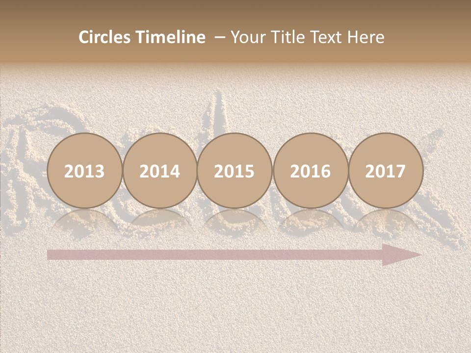 The Word Relax Written In The Sand On A Beach PowerPoint Template