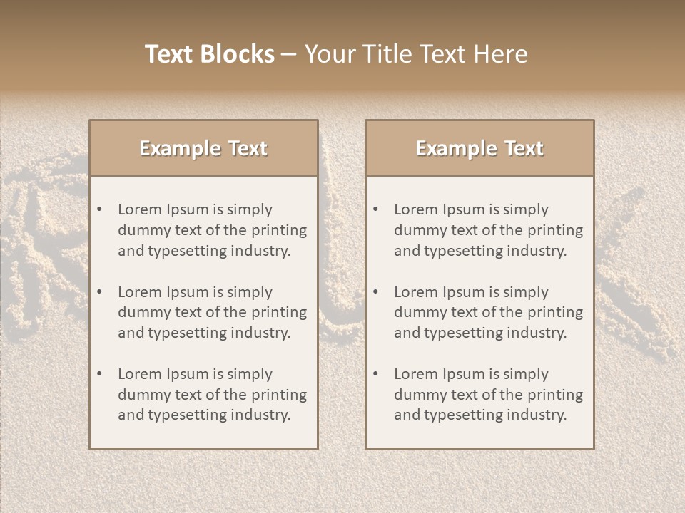 The Word Relax Written In The Sand On A Beach PowerPoint Template