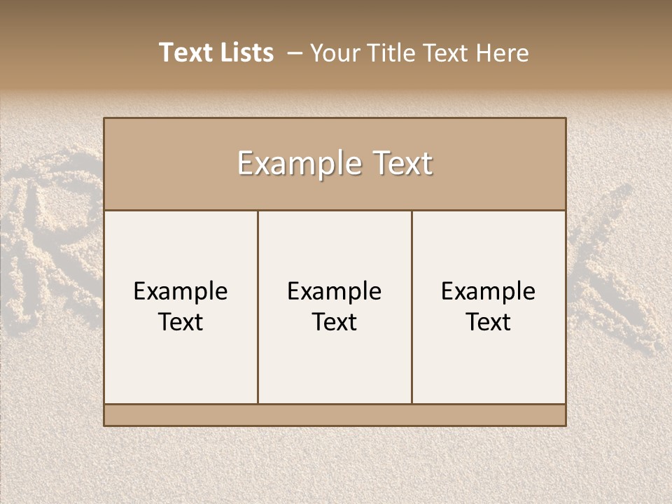 The Word Relax Written In The Sand On A Beach PowerPoint Template