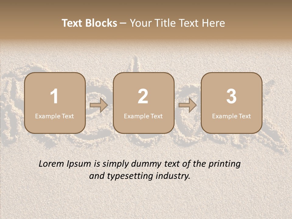 The Word Relax Written In The Sand On A Beach PowerPoint Template