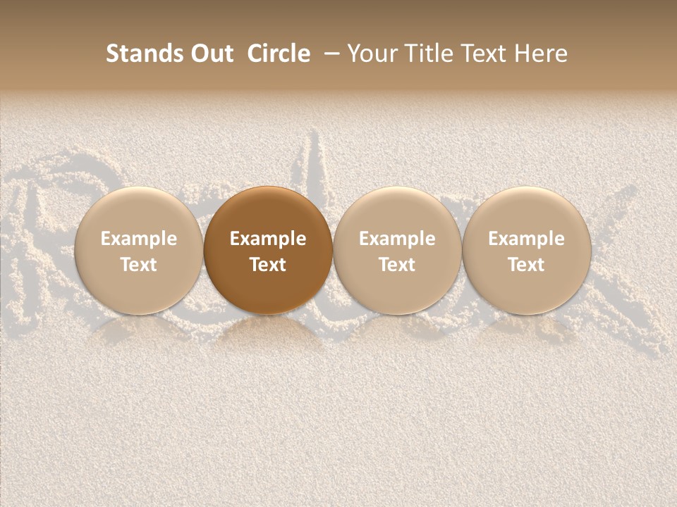 The Word Relax Written In The Sand On A Beach PowerPoint Template