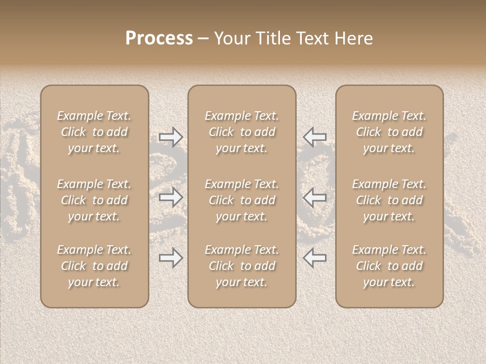 The Word Relax Written In The Sand On A Beach PowerPoint Template