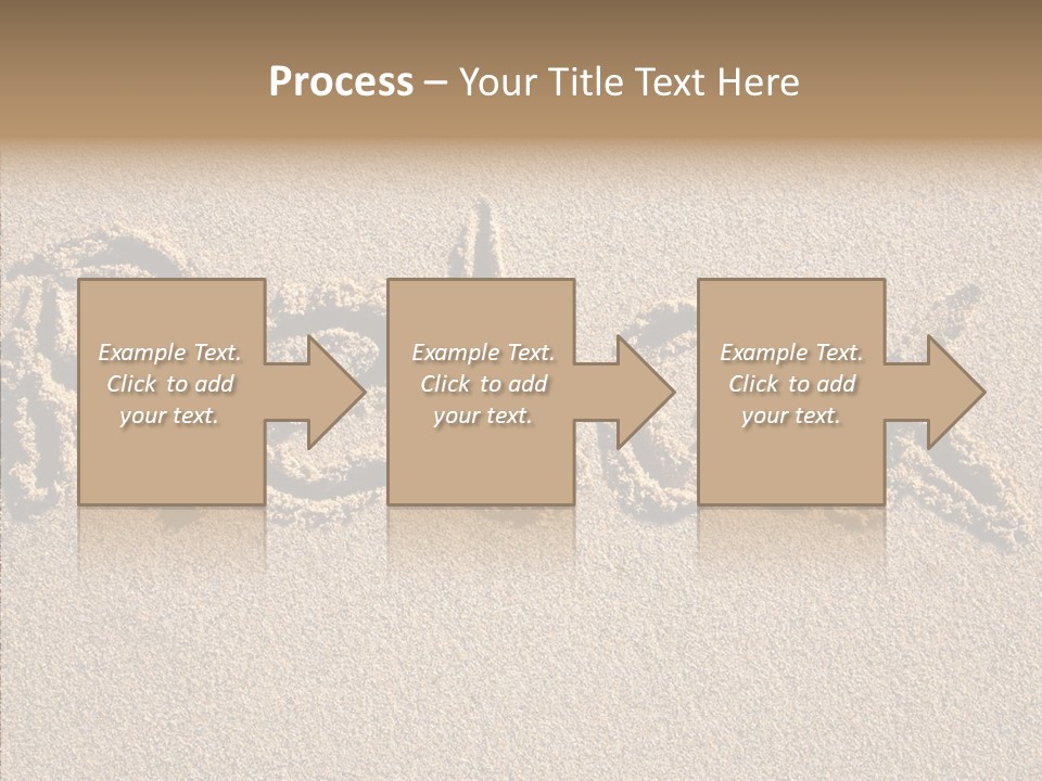 The Word Relax Written In The Sand On A Beach PowerPoint Template