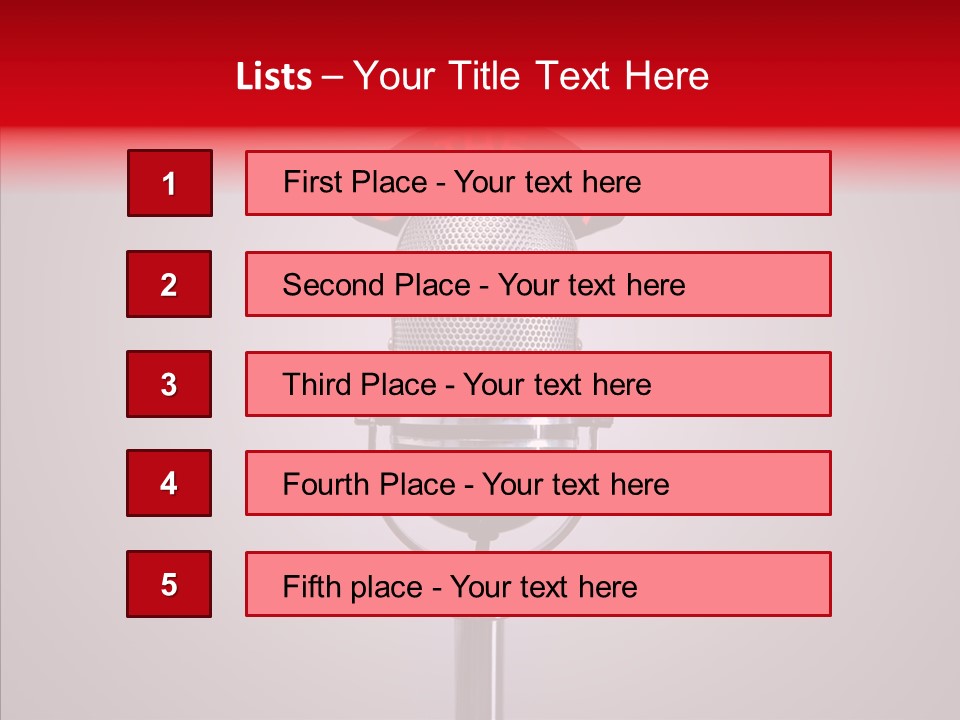 Microphone Music Classic PowerPoint Template