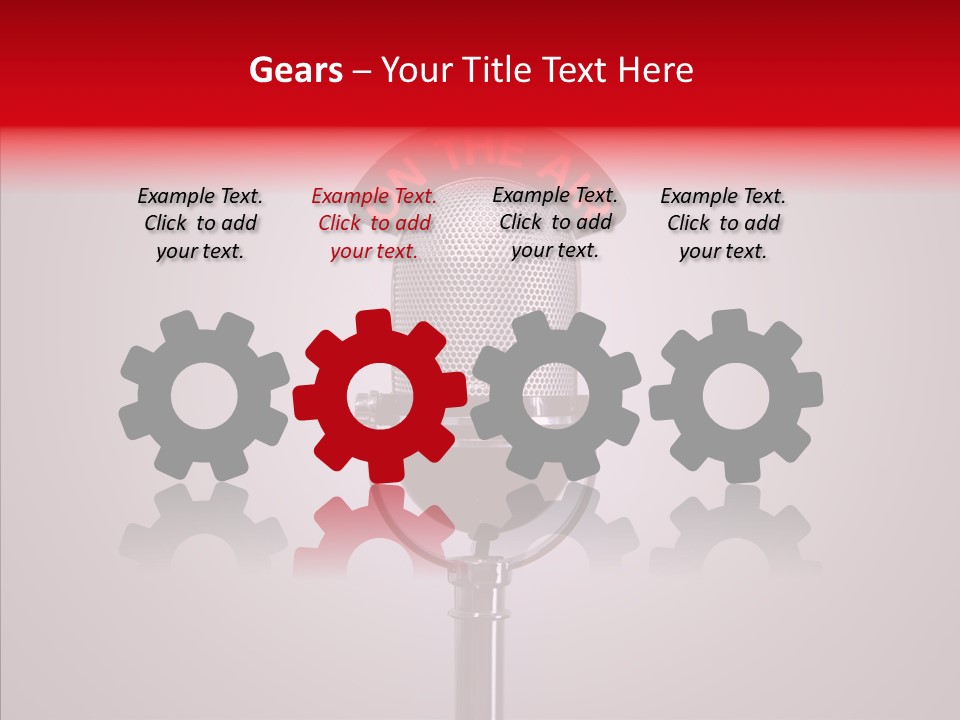 Microphone Music Classic PowerPoint Template