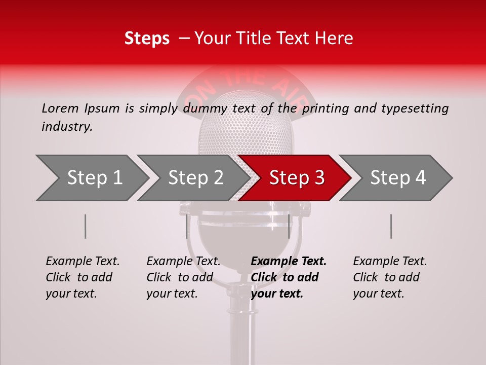 Microphone Music Classic PowerPoint Template