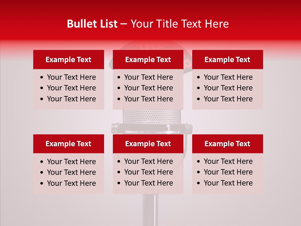 Microphone Music Classic PowerPoint Template