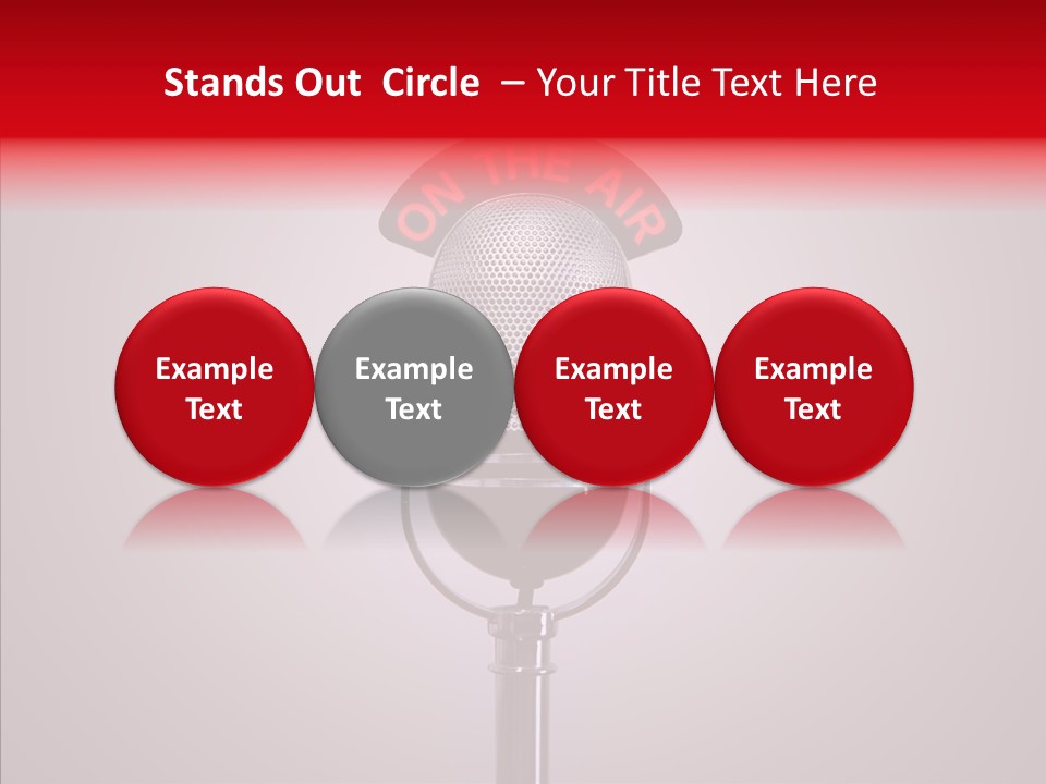 Microphone Music Classic PowerPoint Template