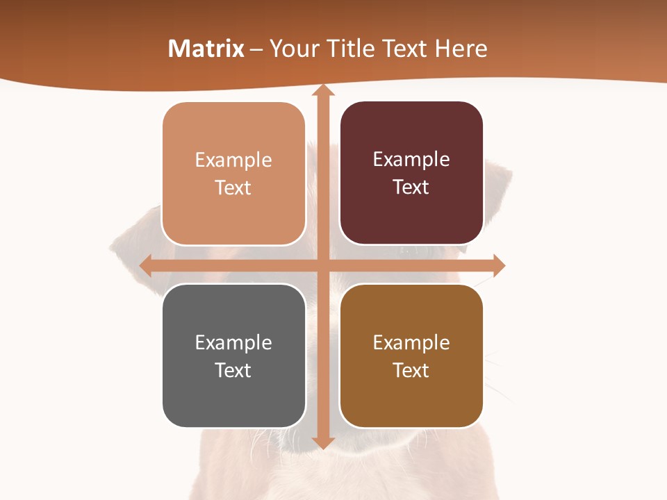 Cut Out Bull Terrier Exclamation PowerPoint Template